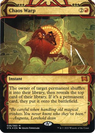 Chaos Warp (Foil Etched) [Strixhaven: School of Mages Mystical Archive]-1