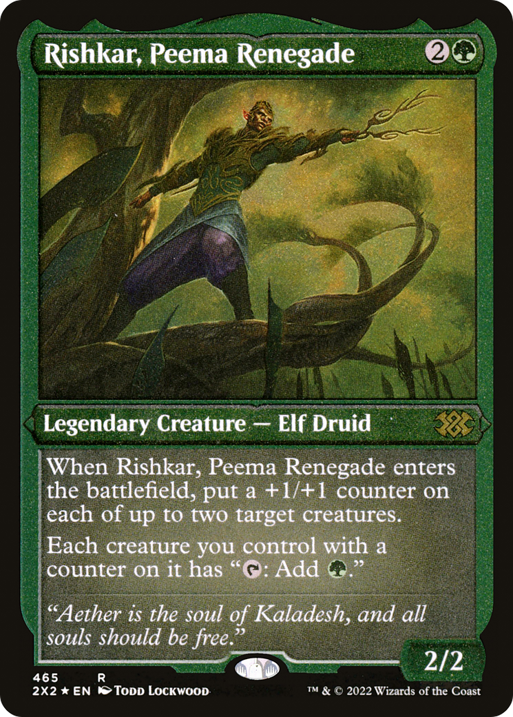 Rishkar, Peema Renegade (Foil Etched) [Double Masters 2022]-1