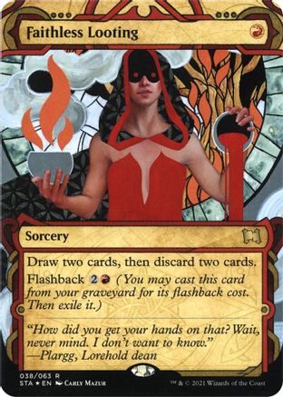Faithless Looting (Foil Etched) [Strixhaven: School of Mages Mystical Archive]-1