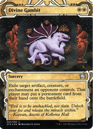 Divine Gambit (Foil Etched) [Strixhaven: School of Mages Mystical Archive]-1
