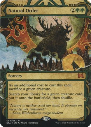 Natural Order (Foil Etched) [Strixhaven: School of Mages Mystical Archive]-1