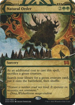 Natural Order (Foil Etched) [Strixhaven: School of Mages Mystical Archive]-1