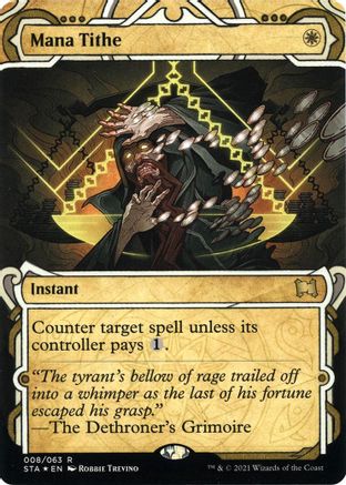 Mana Tithe (Foil Etched) [Strixhaven: School of Mages Mystical Archive]-1