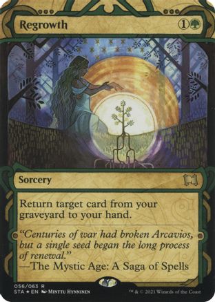 Regrowth (Foil Etched) [Strixhaven: School of Mages Mystical Archive]-1