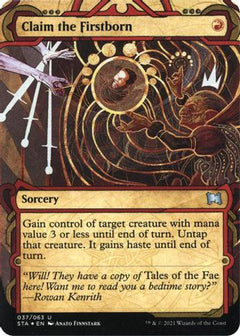 Claim the Firstborn (Foil Etched) [Strixhaven: School of Mages Mystical Archive]-1