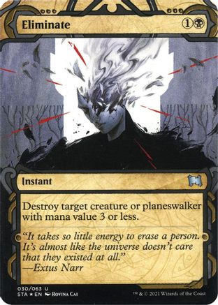 Eliminate (Foil Etched) [Strixhaven: School of Mages Mystical Archive]-1