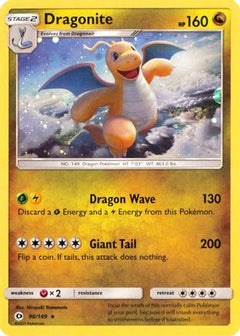 Dragonite (96/149) (Cosmos Holo) [Sun & Moon: Base Set]-1