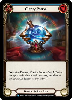 Clarity Potion [EVR182] (Everfest)  1st Edition Cold Foil-2