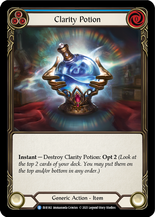 Clarity Potion [EVR182] (Everfest)  1st Edition Cold Foil-2