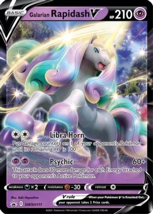 Galarian Rapidash V (SWSH111) [Sword & Shield: Black Star Promos]-1
