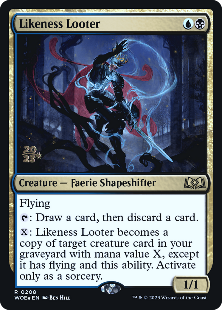 Likeness Looter [Wilds of Eldraine Prerelease Promos]-1