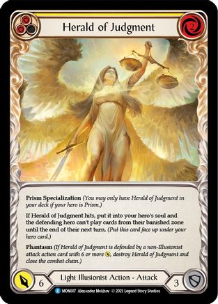 Herald of Judgment [U-MON007-RF] (Monarch Unlimited)  Unlimited Rainbow Foil-1