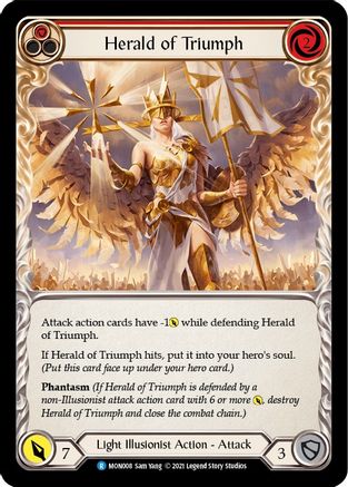 Herald of Triumph (Red) [MON008] (Monarch)  1st Edition Normal-1