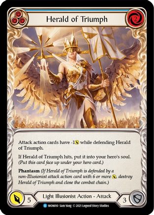 Herald of Triumph (Blue) [MON010] (Monarch)  1st Edition Normal