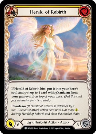 Herald of Rebirth (Yellow) [MON021] (Monarch)  1st Edition Normal-1