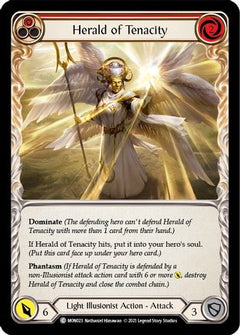 Herald of Tenacity (Red) [U-MON023-RF] (Monarch Unlimited)  Unlimited Rainbow Foil-1