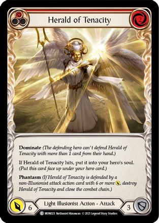 Herald of Tenacity (Red) [U-MON023] (Monarch Unlimited)  Unlimited Normal-1
