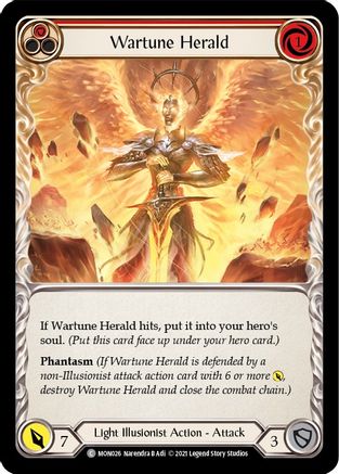 Wartune Herald (Red) [MON026] (Monarch)  1st Edition Normal