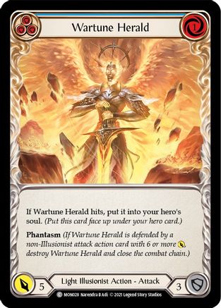 Wartune Herald (Blue) [U-MON028-RF] (Monarch Unlimited)  Unlimited Rainbow Foil-1