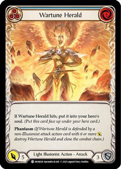 Wartune Herald (Blue) [MON028-RF] (Monarch)  1st Edition Rainbow Foil-1