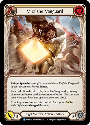 V of the Vanguard [MON035-RF] (Monarch)  1st Edition Rainbow Foil-1