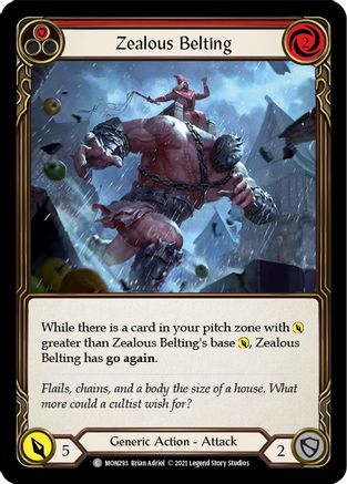 Zealous Belting (Red) [MON293] (Monarch)  1st Edition Normal-1