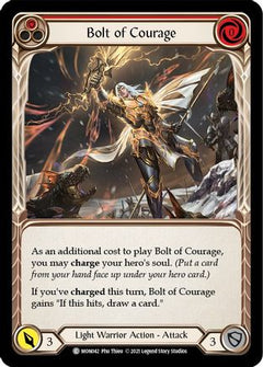Bolt of Courage (Red) [MON042-RF] (Monarch)  1st Edition Rainbow Foil-1