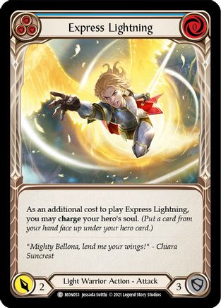 Express Lightning (Blue) [MON053] (Monarch)  1st Edition Normal