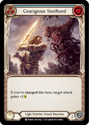 Courageous Steelhand (Blue) [U-MON059] (Monarch Unlimited)  Unlimited Normal-1