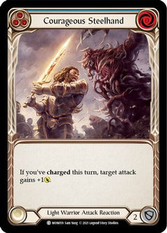 Courageous Steelhand (Blue) [MON059] (Monarch)  1st Edition Normal-1