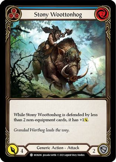 Stony Woottonhog (Blue) [U-MON286-RF] (Monarch Unlimited)  Unlimited Rainbow Foil-1
