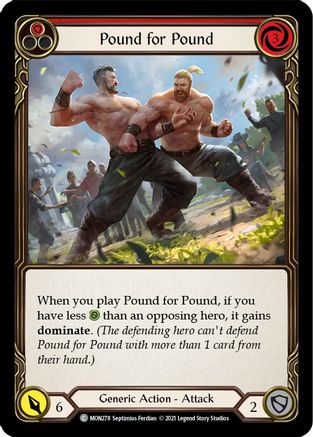 Pound for Pound (Red) [U-MON278-RF] (Monarch Unlimited)  Unlimited Rainbow Foil-1