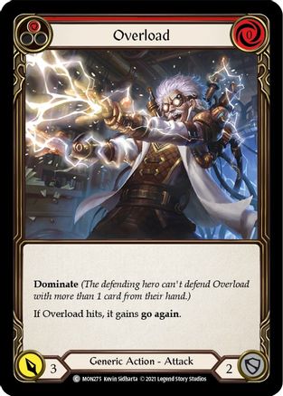 Overload (Red) [U-MON275-RF] (Monarch Unlimited)  Unlimited Rainbow Foil-1