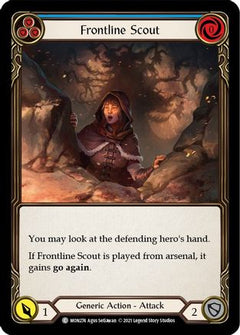 Frontline Scout (Blue) [MON274-RF] (Monarch)  1st Edition Rainbow Foil-1