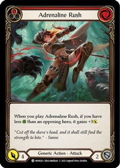 Adrenaline Rush (Red) [MON263-RF] (Monarch)  1st Edition Rainbow Foil-1