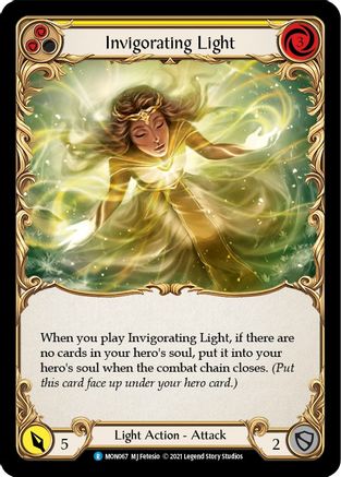 Invigorating Light (Yellow) [MON067-RF] (Monarch)  1st Edition Rainbow Foil-1