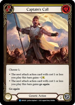 Captain's Call (Yellow) [U-MON261] (Monarch Unlimited)  Unlimited Normal-1