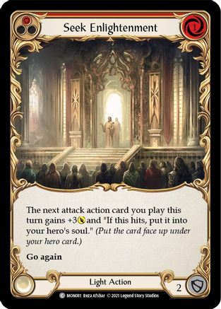 Seek Enlightenment (Red) [U-MON081-RF] (Monarch Unlimited)  Unlimited Rainbow Foil-1
