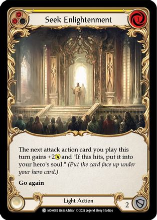 Seek Enlightenment (Yellow) [U-MON082] (Monarch Unlimited)  Unlimited Normal-1