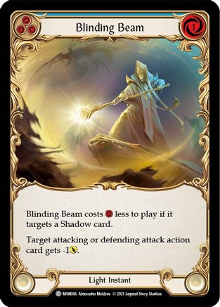 Blinding Beam (Blue) [MON086] (Monarch)  1st Edition Normal-1