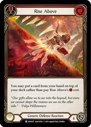 Rise Above (Red) [U-MON257-RF] (Monarch Unlimited)  Unlimited Rainbow Foil-1