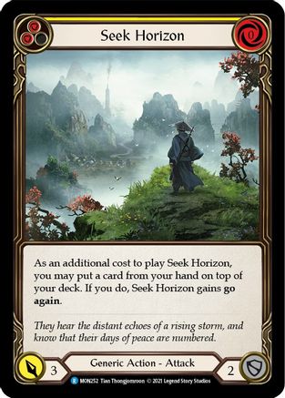 Seek Horizon (Yellow) [MON252-RF] (Monarch)  1st Edition Rainbow Foil-1