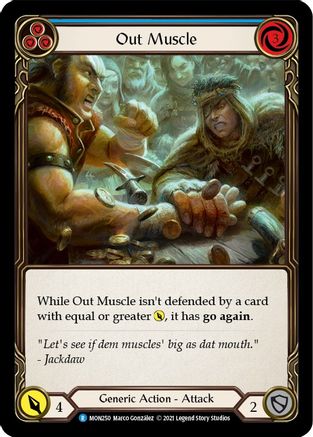 Out Muscle (Blue) [MON250-RF] (Monarch)  1st Edition Rainbow Foil-1