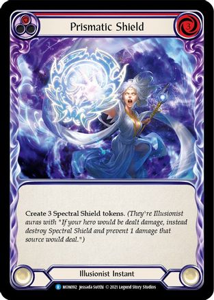 Prismatic Shield (Red) [MON092-RF] (Monarch)  1st Edition Rainbow Foil-1