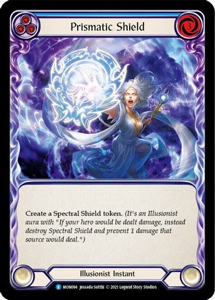 Prismatic Shield (Blue) [U-MON094-RF] (Monarch Unlimited)  Unlimited Rainbow Foil-1