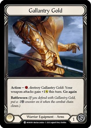 Gallantry Gold [MON108-CF] (Monarch)  1st Edition Cold Foil-1