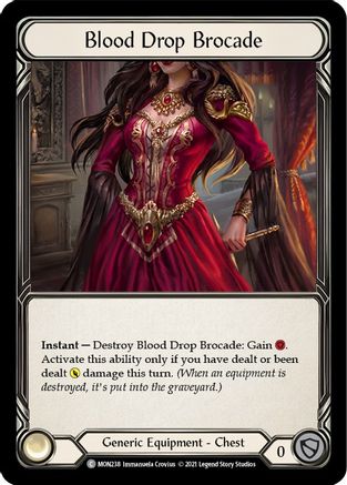 Blood Drop Brocade [MON238-CF] (Monarch)  1st Edition Cold Foil-1
