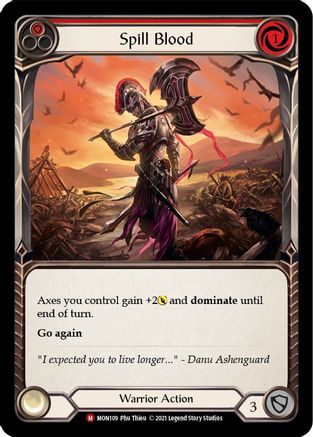 Spill Blood [MON109-RF] (Monarch)  1st Edition Rainbow Foil-1