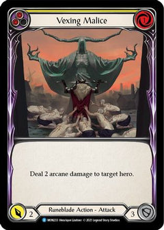 Vexing Malice (Yellow) [MON233] (Monarch)  1st Edition Normal-1