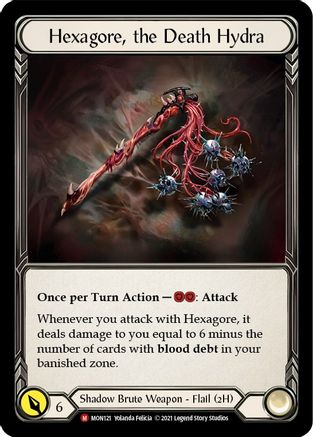 Hexagore, the Death Hydra [MON121] (Monarch)  1st Edition Normal-1